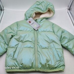 Kids Boys Girls Swiss Tech Puffer Jacket Hooded Padded Winter Coat Size 18M